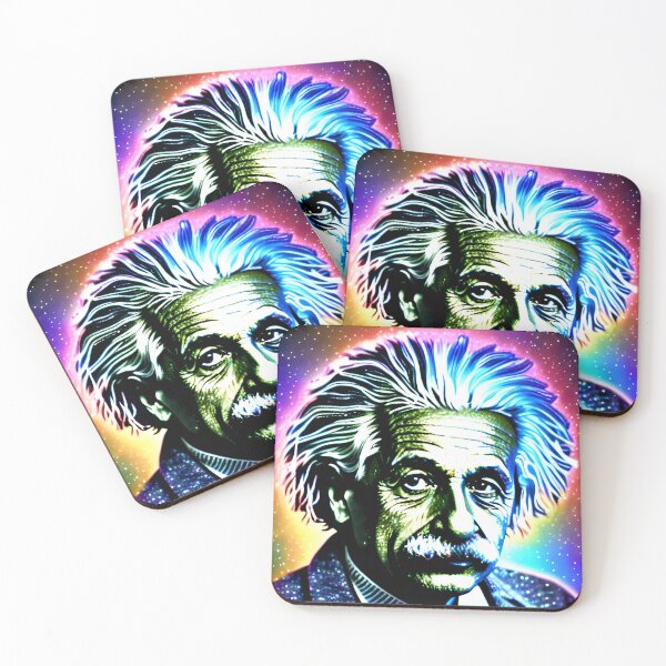 Item preview, Surreal Cosmic Portrait of Albert Einstein Art designed and sold by PinUpPizzazz.