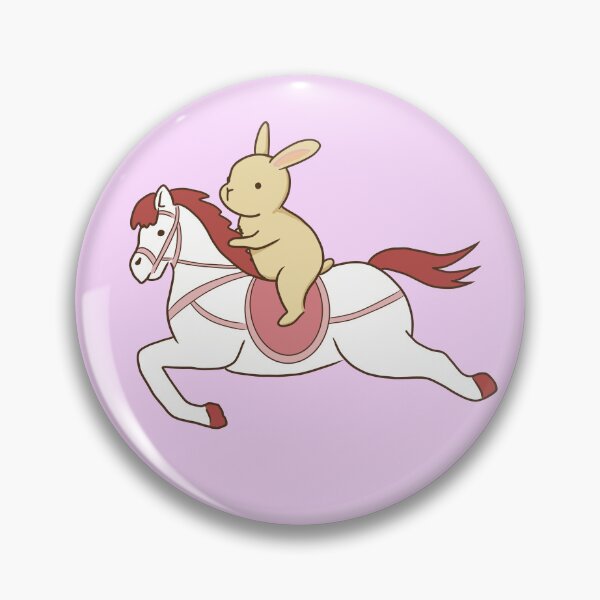 Item preview, Light brown bunny on carousel horse designed and sold by tayaan.