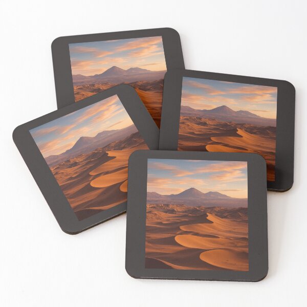Item preview, Atacama Desert Sunset - Sand Dunes and Chilean Mountains  designed and sold by Tienda-Vane.