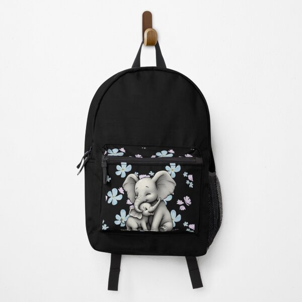 Item preview, Elephant and baby. Cute animal design with flowers designed and sold by SofikoDesigns.