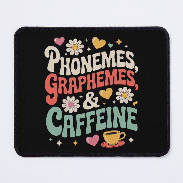 Item preview, Womens Phonemes Graphemes and Caffeine Coffee Teacher Appreciation V  designed and sold by AquaKiev.