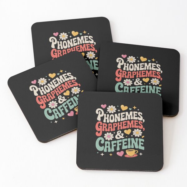 Item preview, Womens Phonemes Graphemes and Caffeine Coffee Teacher Appreciation V  designed and sold by AquaKiev.