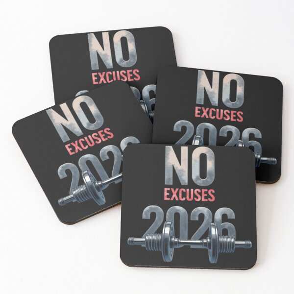 Item preview, No Excuses 2026 - Fitness Journal Gym Motivation Workout Planner designed and sold by Antik by Schulz.