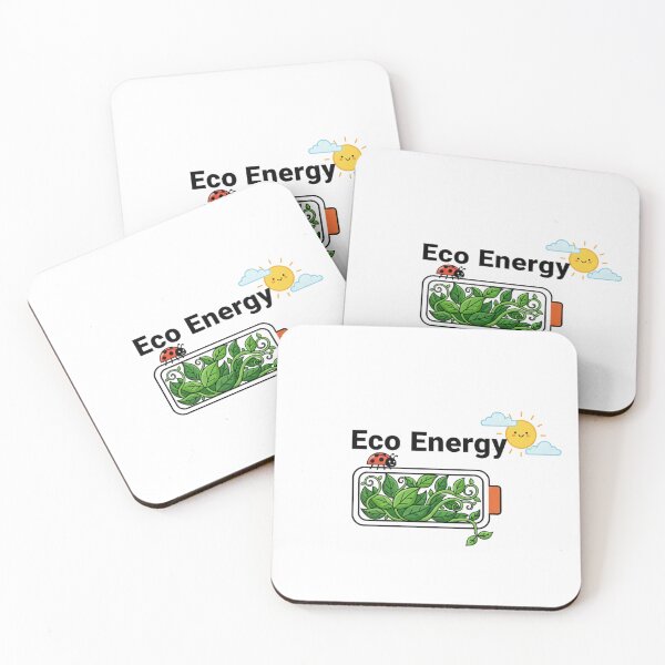 Item preview, Eco Energy Battery Icon Design with Title - Green Vector Apparel Print designed and sold by Siamcatshop.