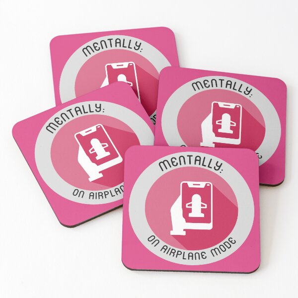 Item preview, Mentally on Airplane Mode – Minimalist Relatable Humor Design designed and sold by SimplyJasper.