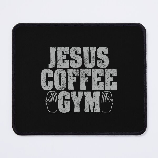 Item preview, Jesus Coffee Gym Christian Workout Weightlifting Fitness designed and sold by AlyceLynne.