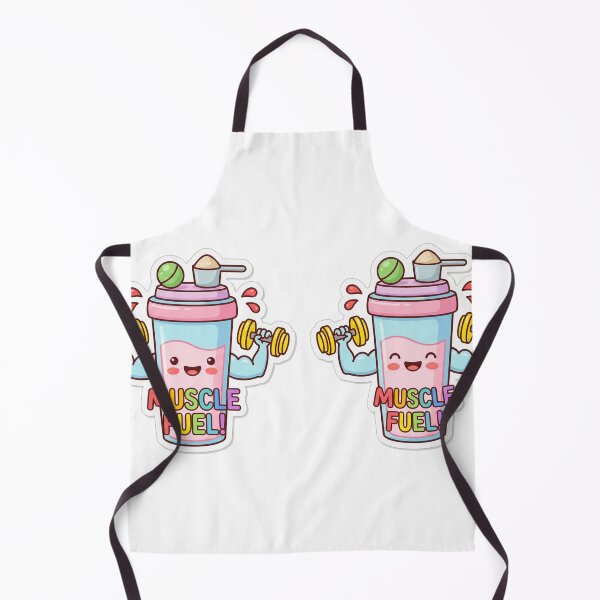 Item preview, Cute Protein Shake Bottle Lifting Weights Kawaii Gym Fitness designed and sold by Bmd4Fitness.