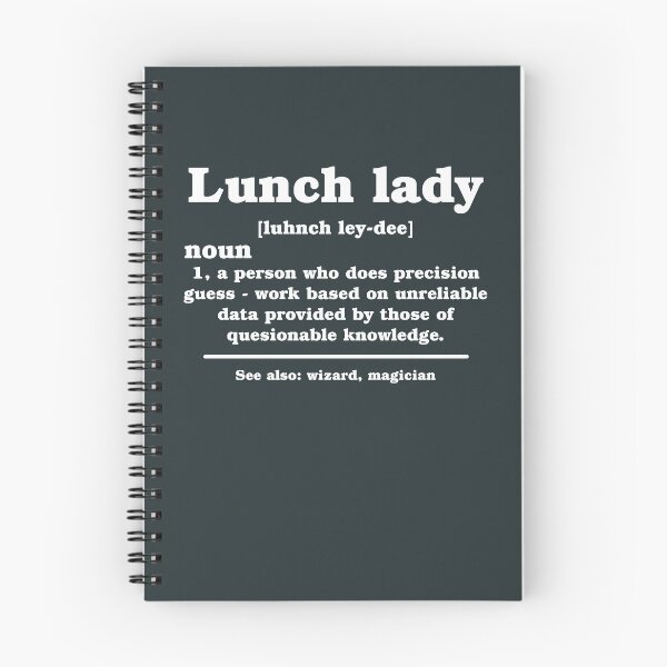Artikelvorschau, Lunch Lady Definition Lustiges Design, Kantinenmitarbeiter Humor, Schulessen Team Spruch, Küchenpersonal Witziges Motiv entworfen und verkauft von InkvibeGifts.