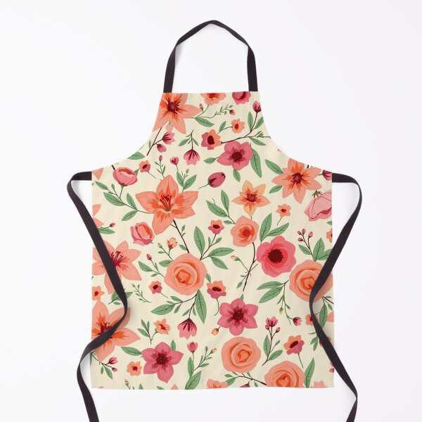 Item preview, Biblical Blooms Seamless Pattern – Rose, Lily & Pomegranate Blossom | Pink & Orange Boho Scandinavian Floral Design designed and sold by jteart.