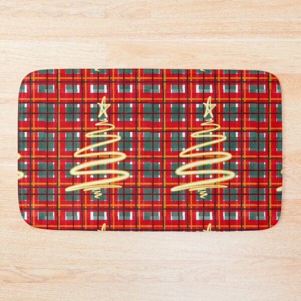 Item preview,  Glowing Christmas Tree on Red and Green Plaid designed and sold by HydrangeaDelMar.