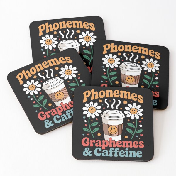 Item preview, Womens Phonemes Graphemes and Caffeine Teacher Back to School  designed and sold by MarryIsMonth.