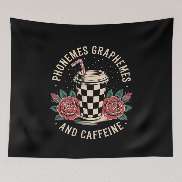 Item preview, Womens Phonemes Graphemes and Caffeine Teacher Reading  designed and sold by AquaKiev.