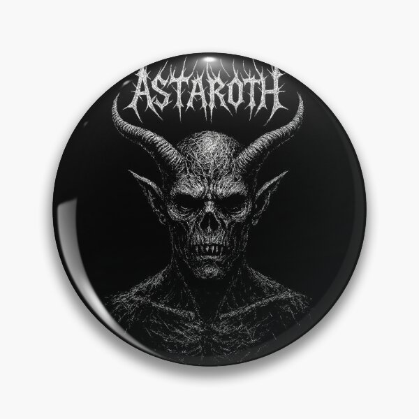 Item preview, Astaroth Demon Illustration – Dark Occult Horned Skull Artwork designed and sold by Mortisigil.