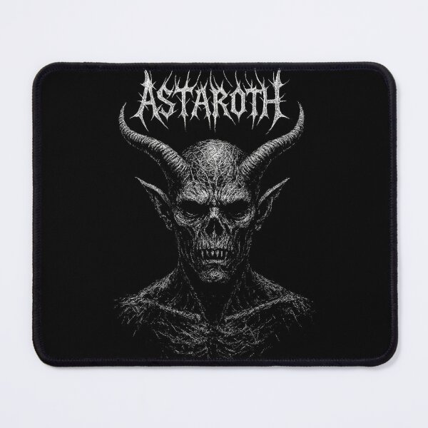 Item preview, Astaroth Demon Illustration – Dark Occult Horned Skull Artwork designed and sold by Mortisigil.