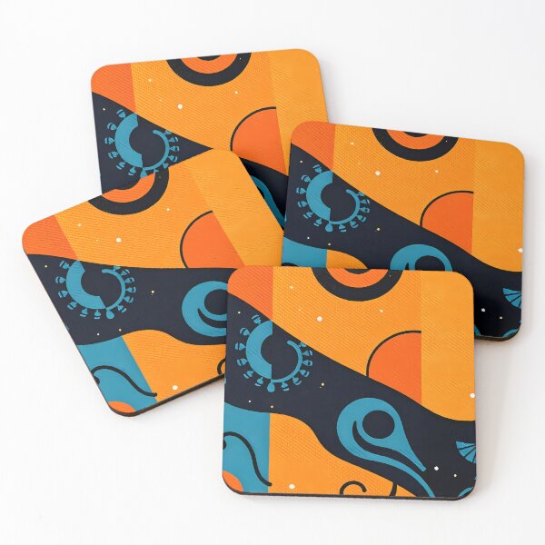 Item preview, 3 Vibrant Abstract Patterns Celebrating Color Artistic Expression designed and sold by ART ATTACK ZONE.