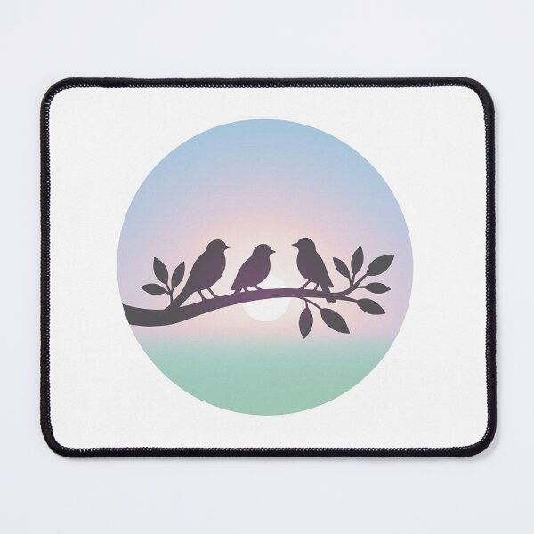 Item preview, Three Little Birds (emerald coast) designed and sold by ProcrastCrafts.