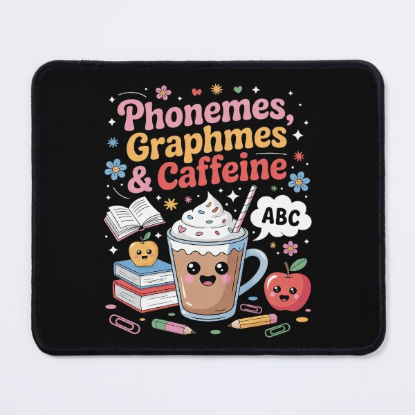 Item preview, Womens Phonemes Graphemes and Caffeine Literacy Back to School  designed and sold by MarryIsMonth.
