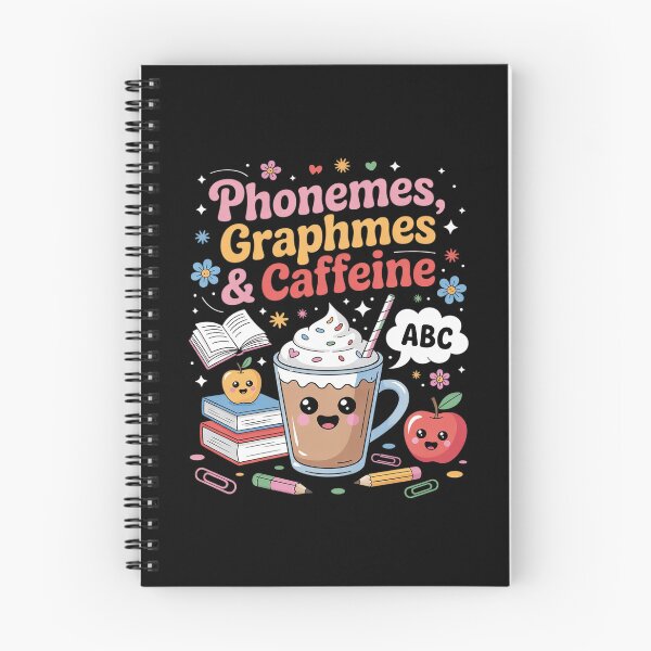 Item preview, Womens Phonemes Graphemes and Caffeine Literacy Back to School  designed and sold by MarryIsMonth.