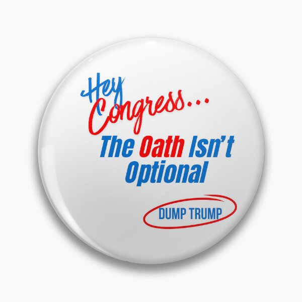 Item preview, The Oath Isn’t Optional – Bold Civic Duty Protest T-Shirt designed and sold by Dump-Trump.