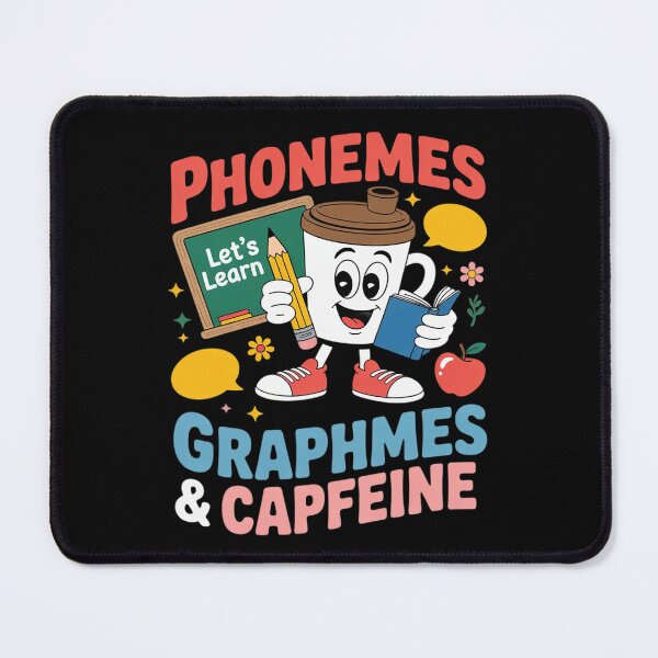 Item preview, Womens Phonemes Graphemes and Caffeine Literacy Back to School V designed and sold by AquaKiev.