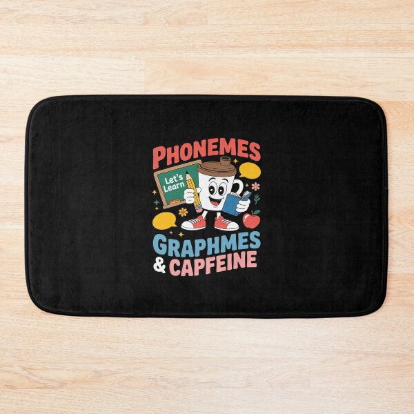 Item preview, Womens Phonemes Graphemes and Caffeine Literacy Back to School V  designed and sold by AquaKiev.