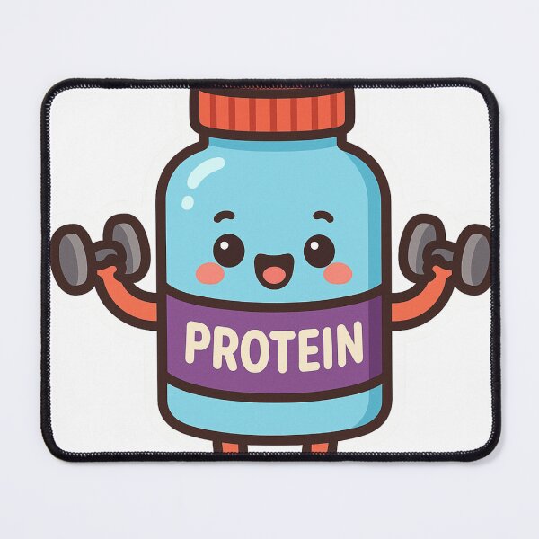 Item preview, Cute Protein Shake Bottle Lifting Weights Kawaii Gym Fitness designed and sold by Bmd4Fitness.