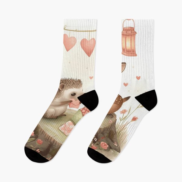 Item preview, Valentine’s Woodland Bunny & Bird • Whimsical Heart Garland Prep Art designed and sold by WildlifeWhimsy.