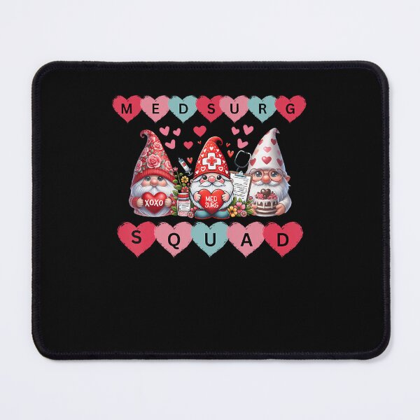 Item preview, Med-Surg Squad Nurse Gnome Heart Valentine Scrub Stethoscope designed and sold by DawnPatricia.