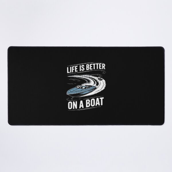 Item preview, Life is Better on a Boat Captain Boater Boating Pontoon designed and sold by EntroRhim.