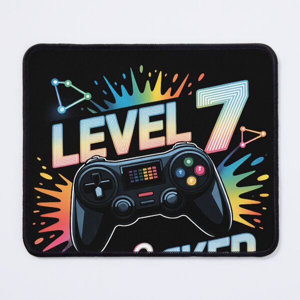 Item preview, Level 7 Unlocked 7 Year Old Video Gamer 7th Birthday Gift designed and sold by EntroRhim.