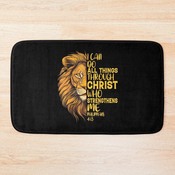 Item preview, I Can Do All Things Through Christ Christian Lion Faith designed and sold by AlyceLynne.