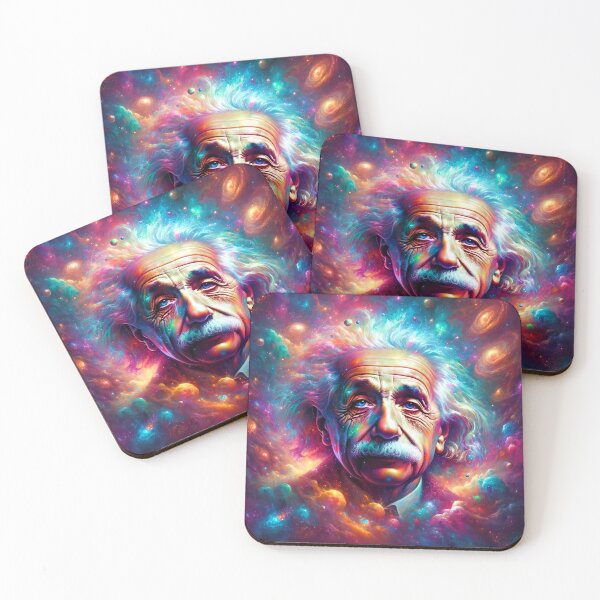 Item preview, Surreal Cosmic Portrait of Albert Einstein Art designed and sold by PinUpPizzazz.