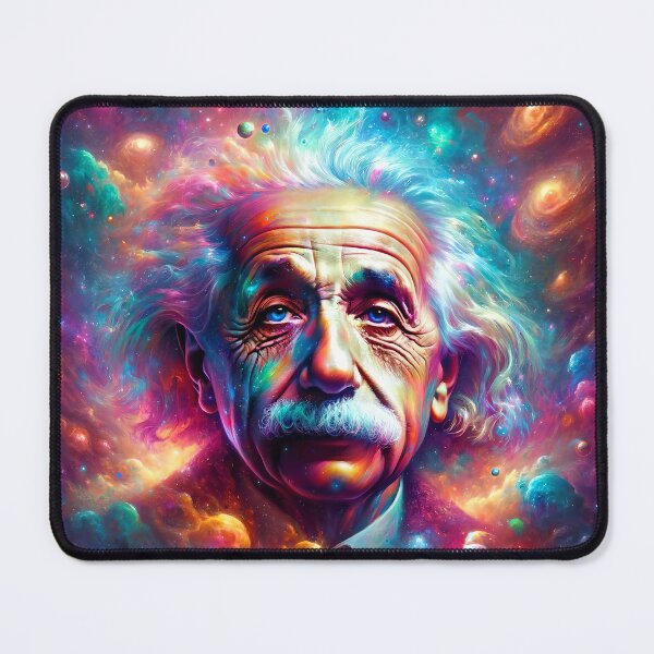 Item preview, Surreal Cosmic Portrait of Albert Einstein Art designed and sold by PinUpPizzazz.