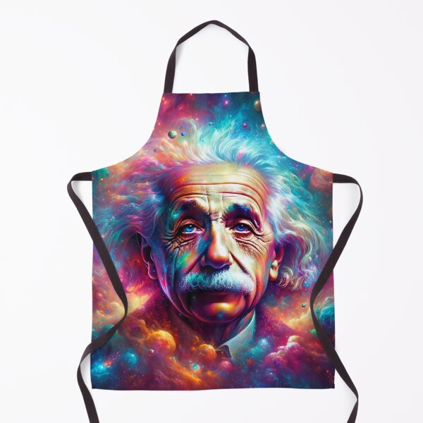 Item preview, Surreal Cosmic Portrait of Albert Einstein Art designed and sold by PinUpPizzazz.