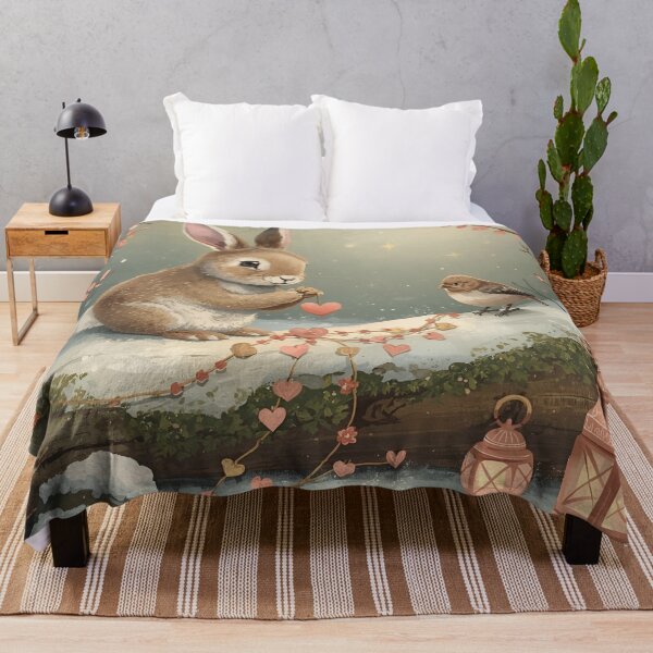 Item preview, Valentine’s Woodland Deer & Squirrel • Whimsical Heart Lantern Prep Art designed and sold by WildlifeWhimsy.