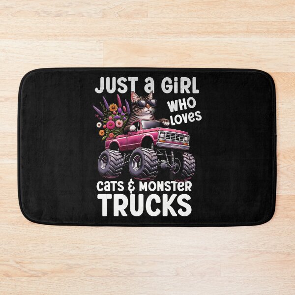 Item preview, Just A Girl Who Loves Cat And Monster Trucks Party Show Cute designed and sold by DeannaAntoin.