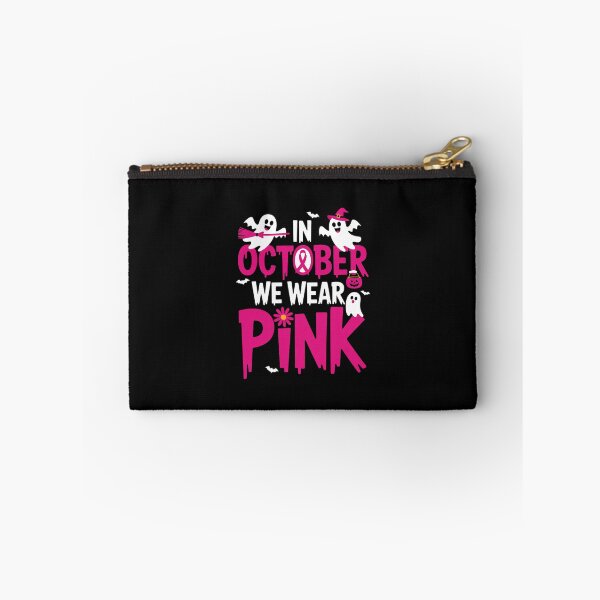 Item preview, In October We Wear Pink Wizard Ghosts Breast Cancer designed and sold by EntroRhim.