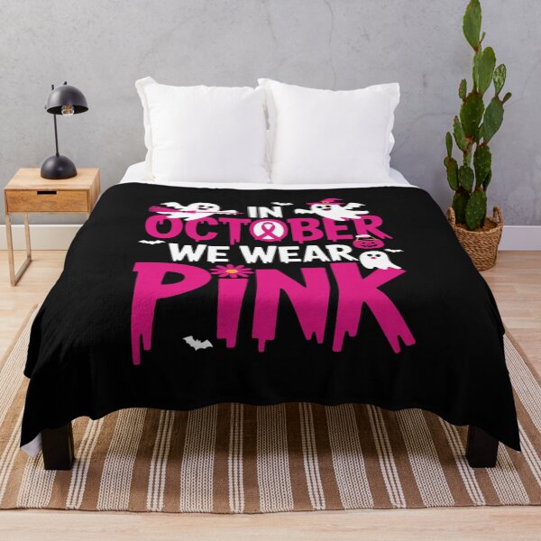 Item preview, In October We Wear Pink Wizard Ghosts Breast Cancer designed and sold by EntroRhim.