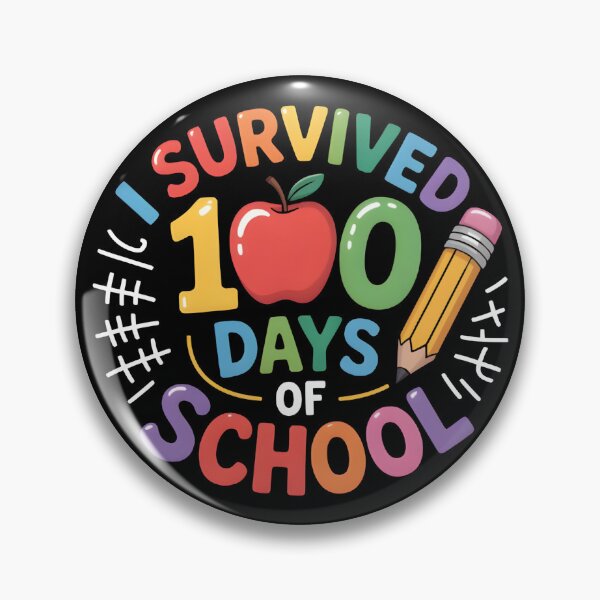 Item preview, I Survived 100 Days of School – Fun Classroom Milestone Design designed and sold by SoftyDesigns.