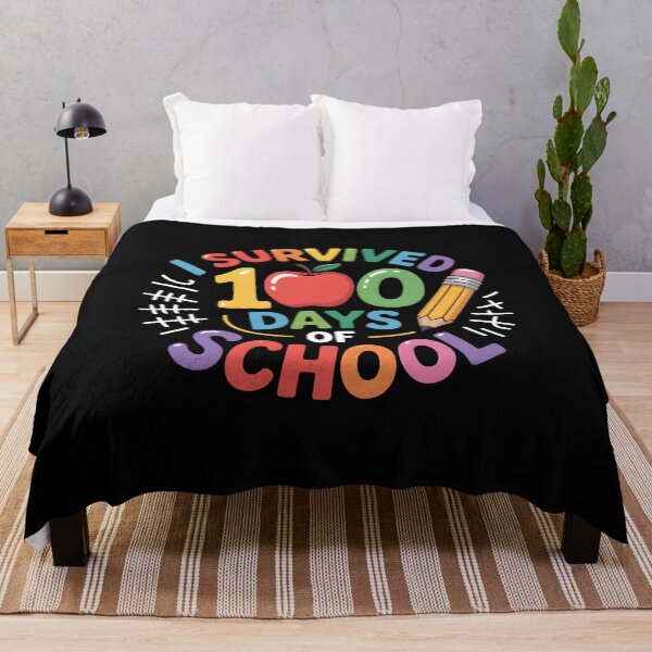 Item preview, I Survived 100 Days of School – Fun Classroom Milestone Design designed and sold by SoftyDesigns.