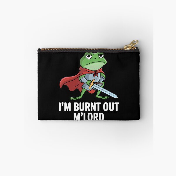 Item preview, Im Burnt Out Mlord Funny Tired Medieval Knight Frog designed and sold by DeannaAntoin.