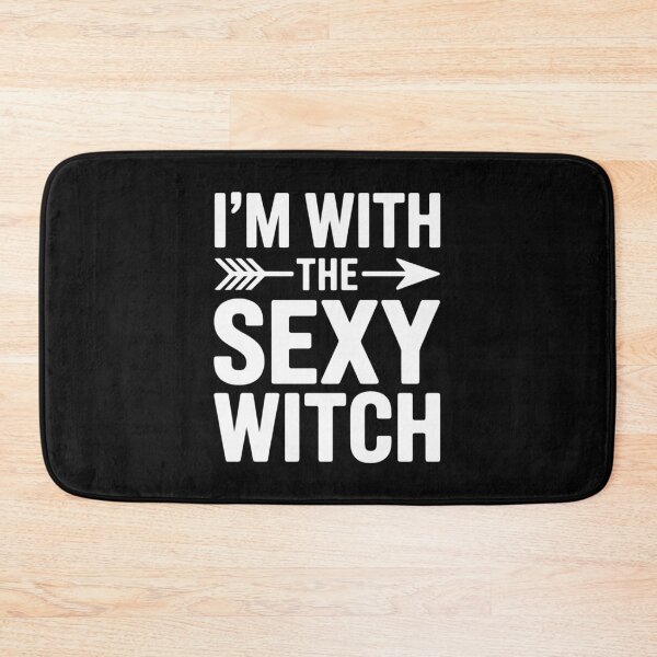 Item preview, I'm With The Sexy Witch Halloween Party Matching designed and sold by EntroRhim.