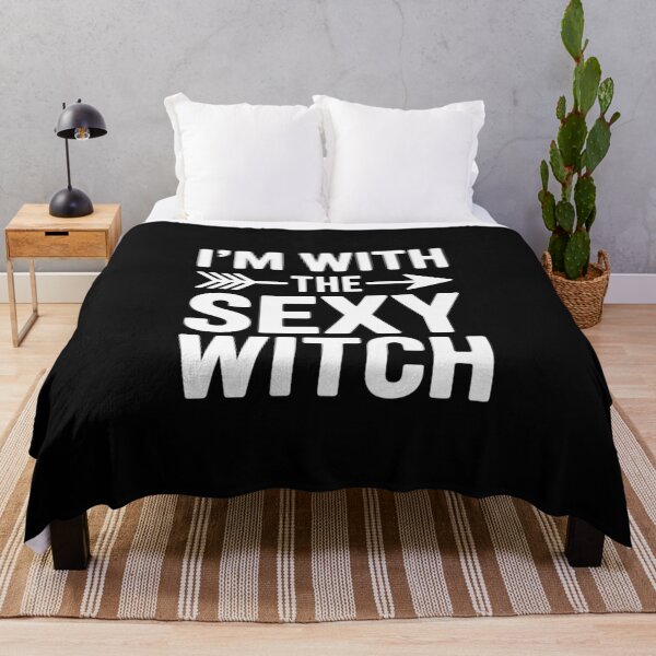 Item preview, I'm With The Sexy Witch Halloween Party Matching designed and sold by EntroRhim.