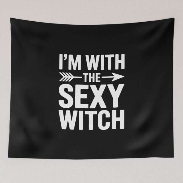 Item preview, I'm With The Sexy Witch Halloween Party Matching designed and sold by EntroRhim.