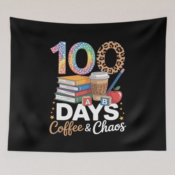 Item preview, 100 Days of Coffee & Chaos 100th Day of School Teacher  designed and sold by AquaKiev.