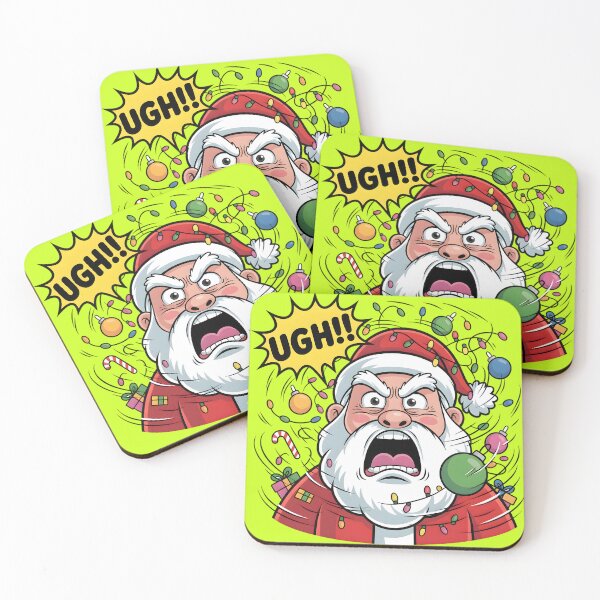 Item preview, Angry Santa Ugh Christmas Cartoon designed and sold by SoulenCify.