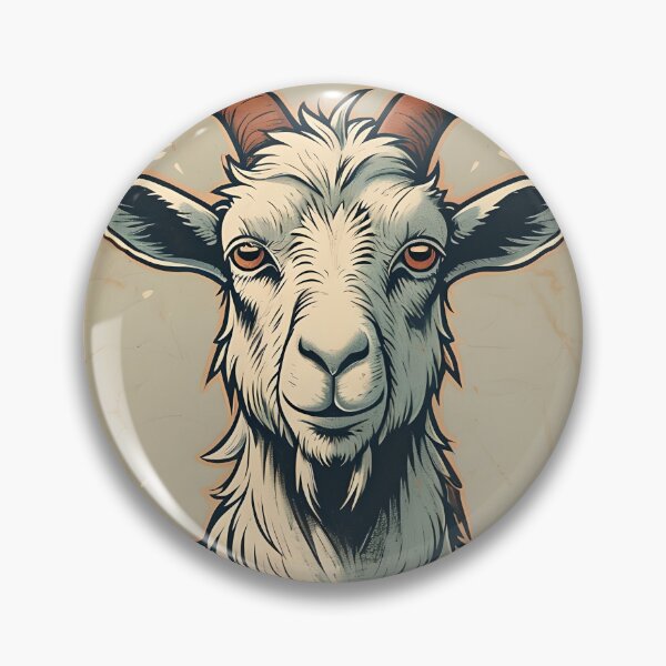 Item preview, Who Sent The Goat Design | Retro Meme Decor Art | Funny Minimal Animal Print for Dorms & Quirky Home Decor designed and sold by ShopAyejaeys.
