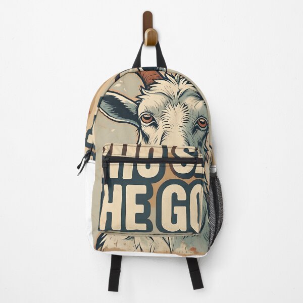 Item preview, Who Sent The Goat Design | Retro Meme Decor Art | Funny Minimal Animal Print for Dorms & Quirky Home Decor designed and sold by ShopAyejaeys.