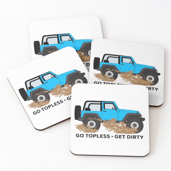 Item preview, Go Topless Get Dirty Blue Wrangler - Right designed and sold by BlueSkyTheory.