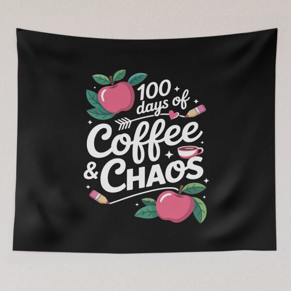 Item preview, 100 Days Of Coffee and Chaos 100th Day Coffee Lovers Teacher  designed and sold by AquaKiev.